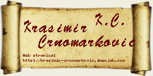 Krasimir Crnomarković vizit kartica